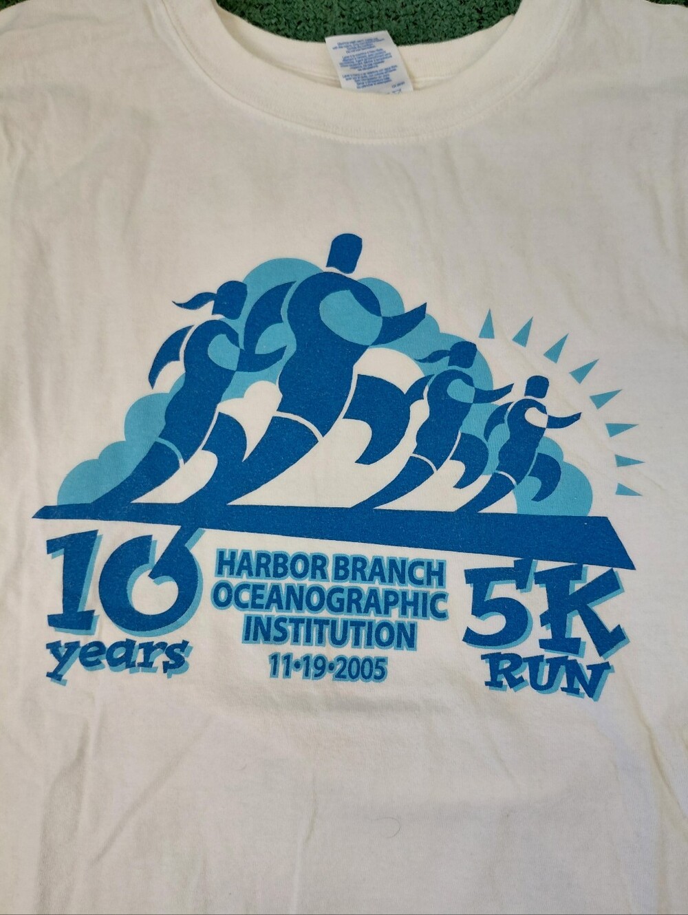 VINTAGE 2005 Harbor Branch Oceanographic Institution 5k Run Florida White (Yello - Picture 2 of 10